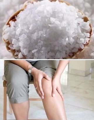 Salt in knee treatment