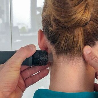 Shock wave treatment for neck pain
